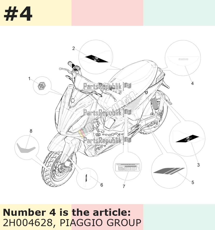Dekor, Motiv: Piaggio