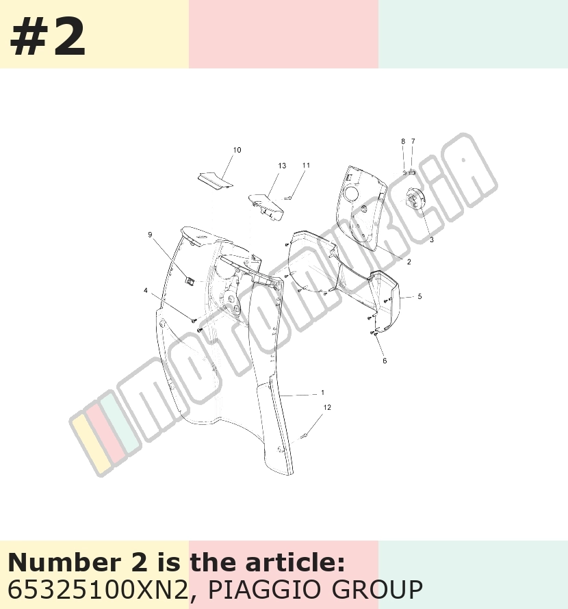 Couvercle, noir, Suffixe et code couleur Piaggio: XN2_noir cosmos / vulcano / 98/A