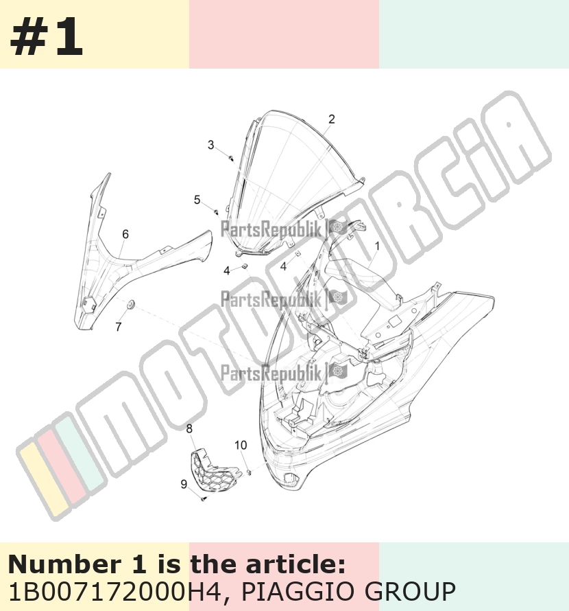 Frontschild, grau, Suffix: H4_grau matt 760/B