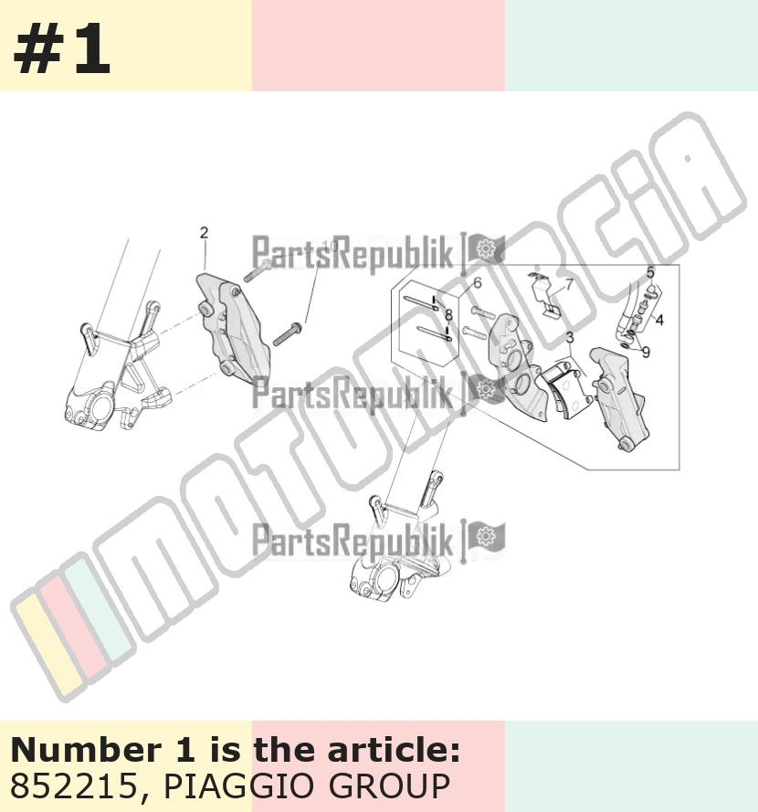 Brake Caliper front, left