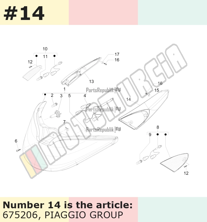 Bracket for indicators, front, left, black