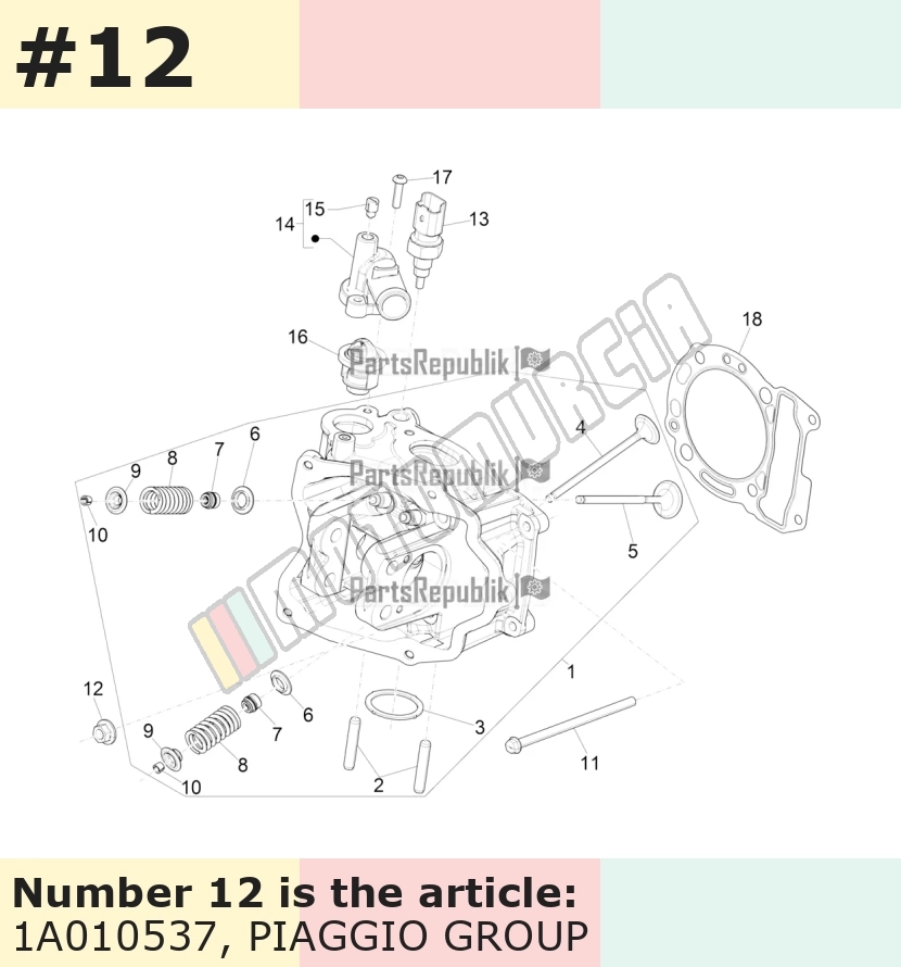 Mutter M8x1.25