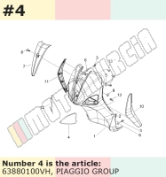 Abdeckkappe, links, grün, Suffix: VH_grün 308/A