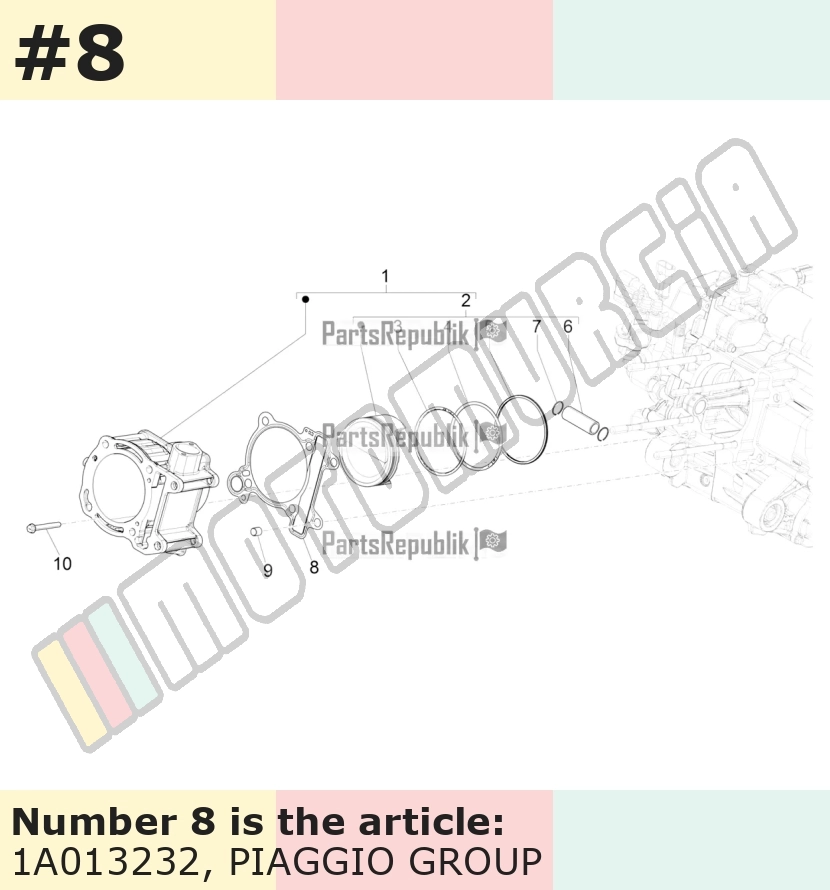 Joint d'embase cylindre Epaisseur: 0,30 mm