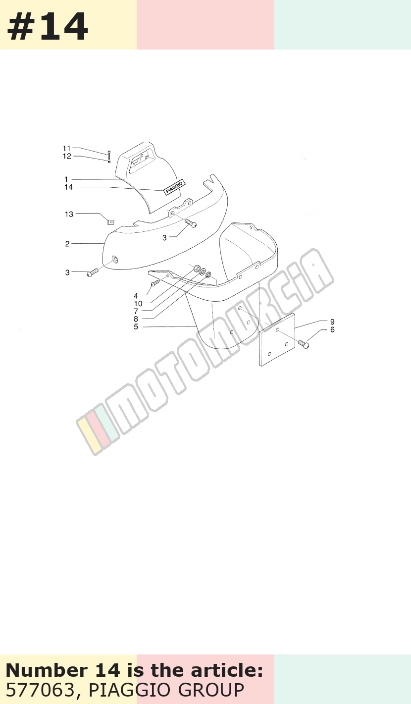 Dekor, Motiv: Piaggio