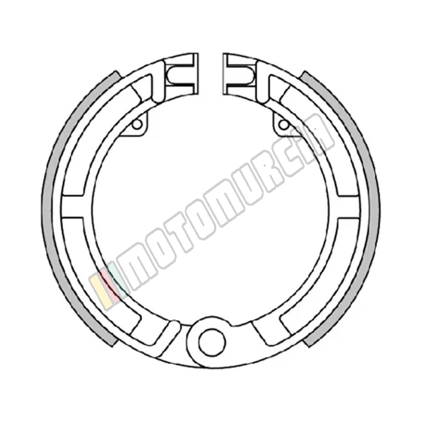 Bremsbeläge ohne Veer 125x17,