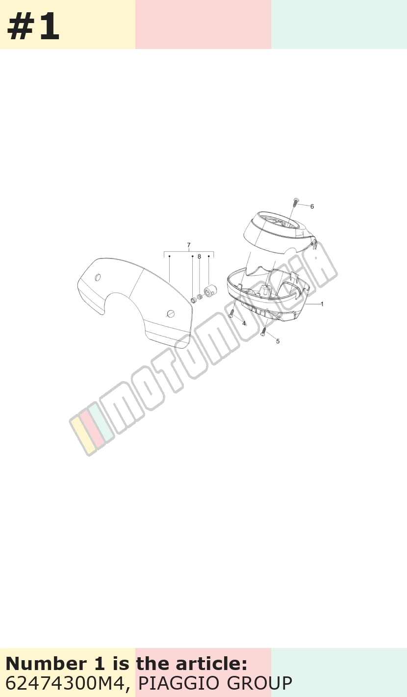 Revêtement, bas, beige, Suffixe et code couleur Piaggio: M4_beige sienna 552