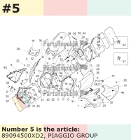 Handlebar Fairing, left, blue, Suffix: XD2_blue planet 233/A