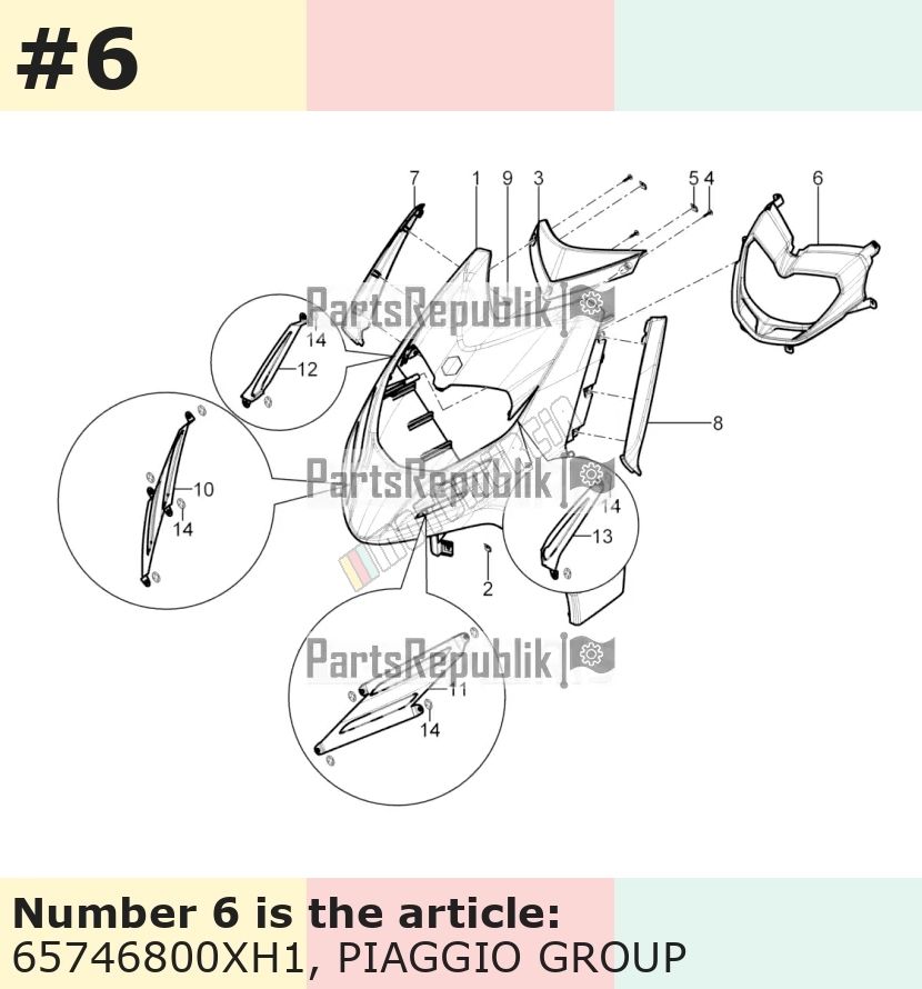 Scheinwerferabdeckung, grau, Suffix: XH1_grey 746/B