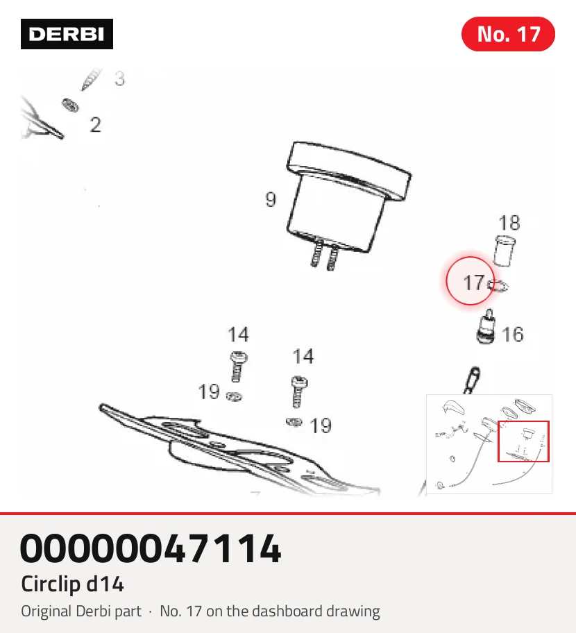 Circlips d14