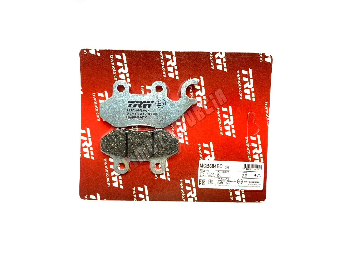 Lucas Bremsfutter Set MCB684EC, Organic, Homologated ECE R90