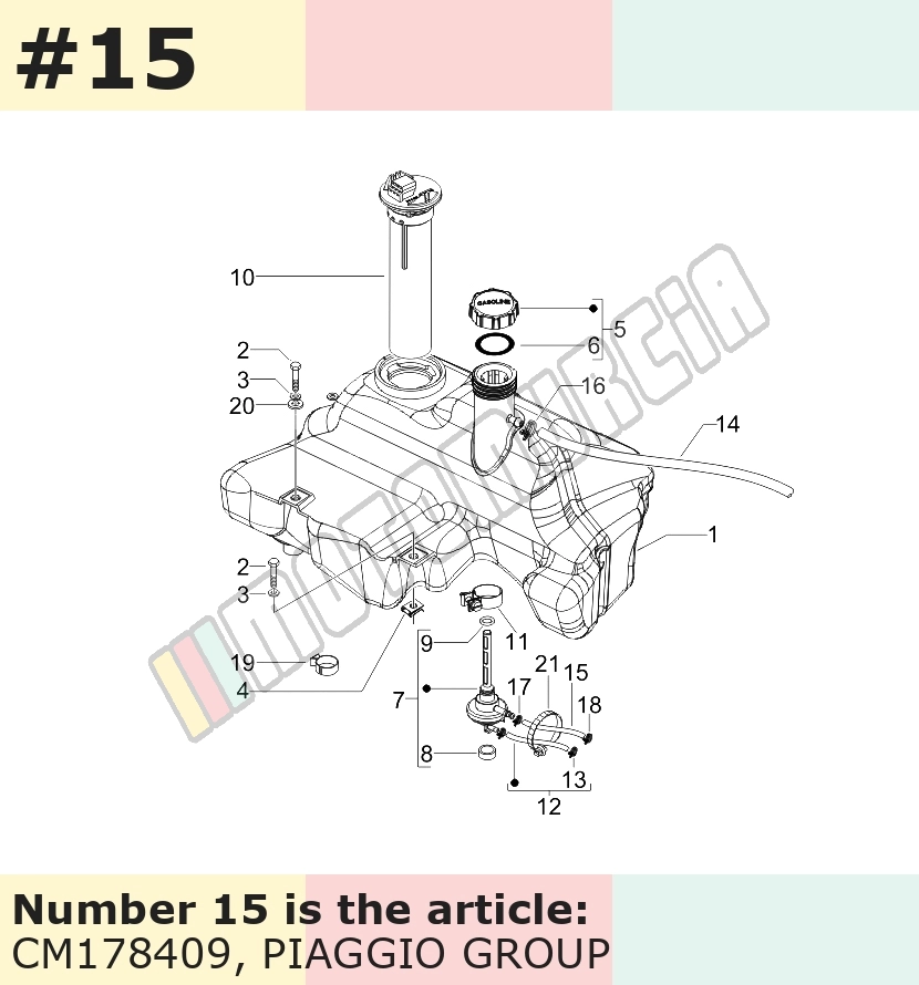 Lunghezza del tubo: 1,05 m