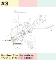 Letras, motivo: LX 150, APAC (Asia)