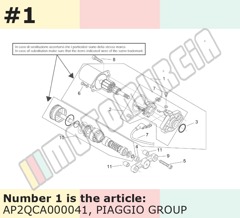 Anlassermotor Mitsuba