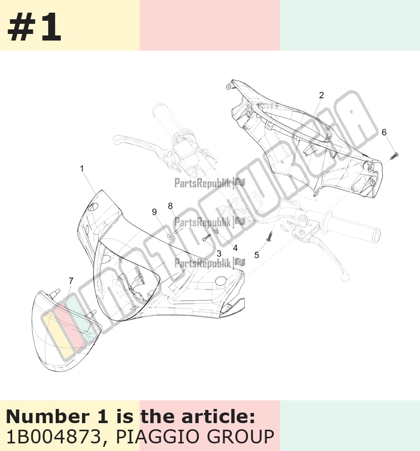 Handlebar Fairing, front, primed
