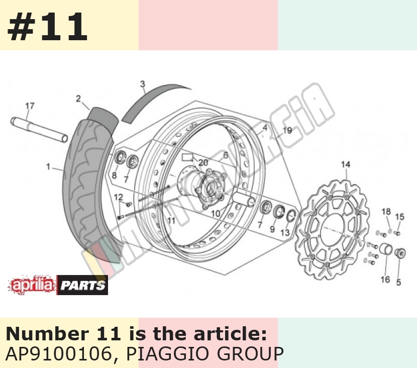 Spoke front, thickness: 3,50 mm