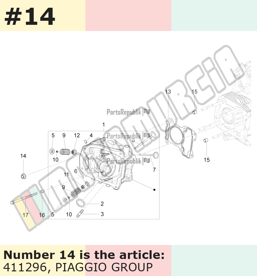 Standard nut M8x1.25