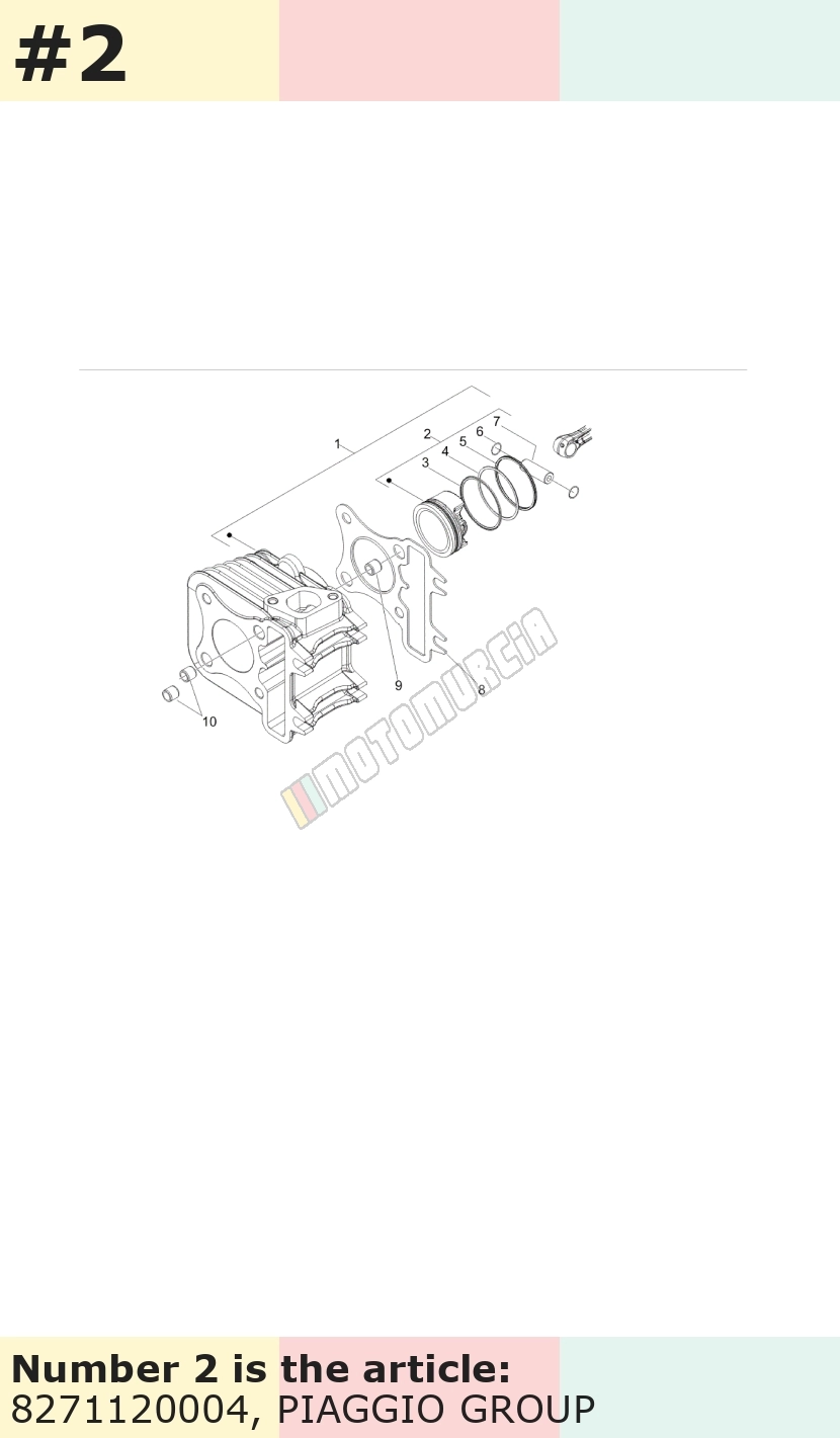 Piston cat. D, aluminium