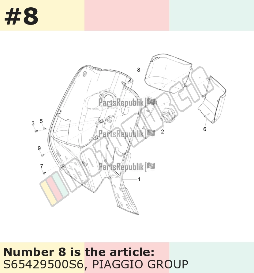 Abdeckung, rechts, rot, Suffix: S6_rot matt 885/A