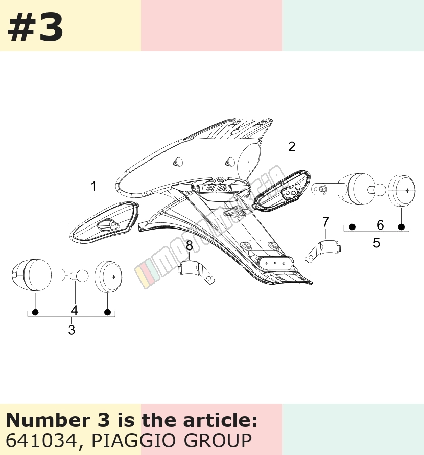 Indicator front, right