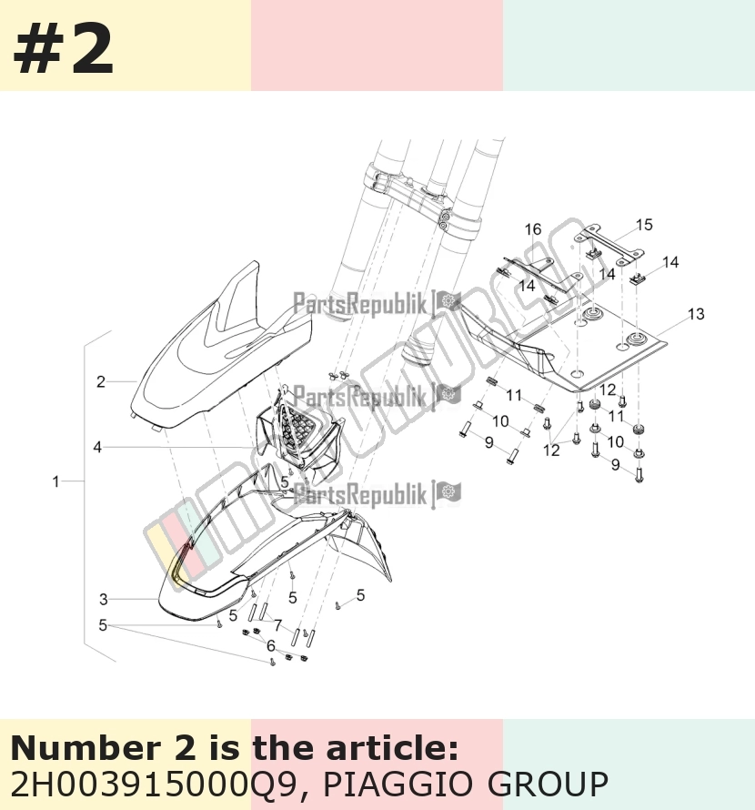 Cache/entourage/habillage, avec autocollant beige, Suffixe et code couleur Piaggio: Q9_516/A beige mat opaque