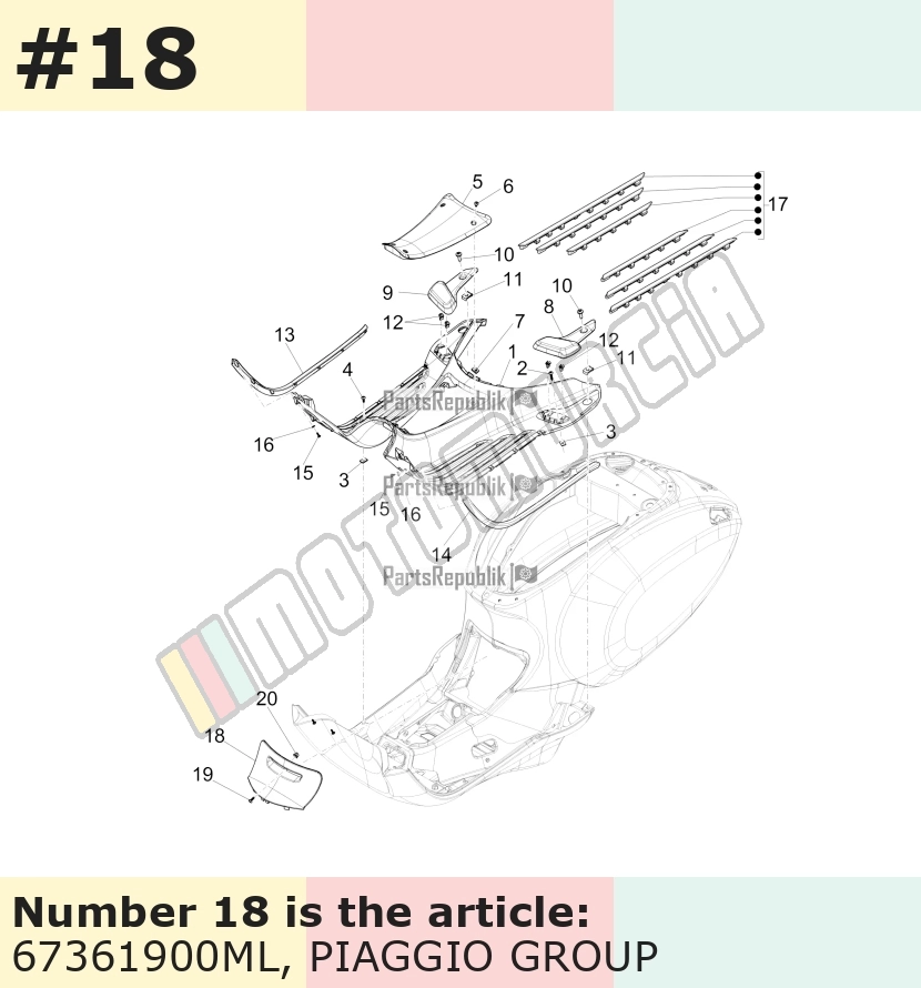 Trappe d'inspection, marron, Suffixe et code couleur Piaggio: ML_139/A brun mat