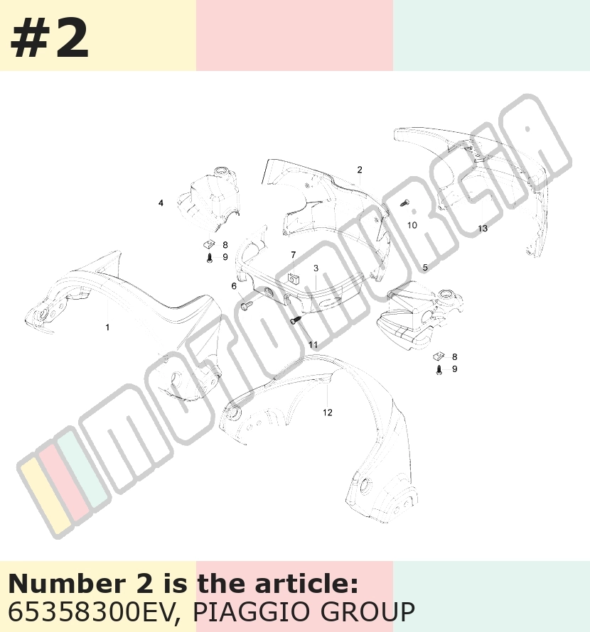 Lenkerverkleidung, silber, Suffix: EV_silber orione 713/B