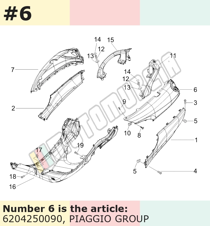 Painel lateral superior