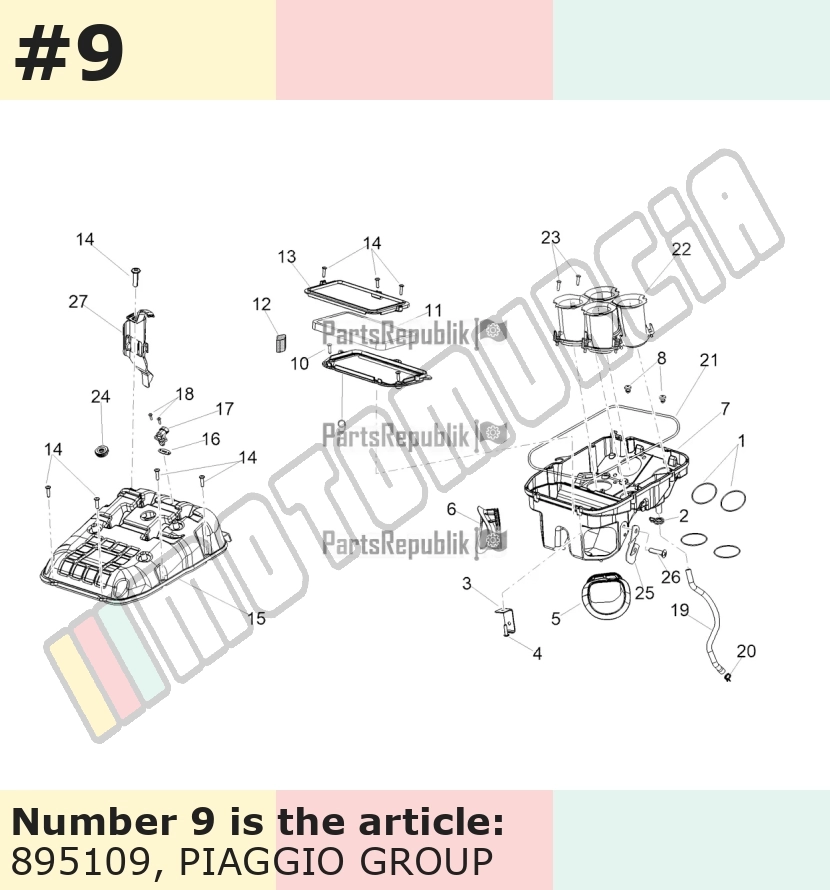 Frame, for air filter, bottom