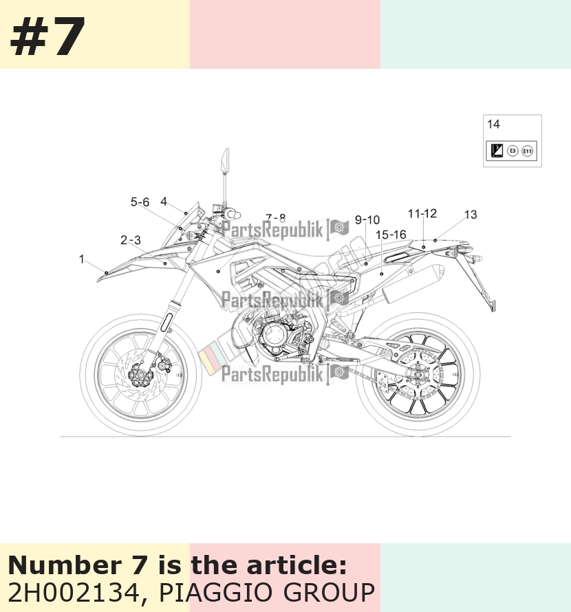 Dekor, Motiv: Gilera, rechts