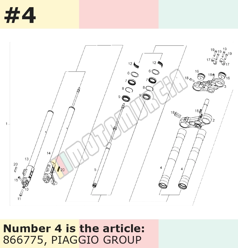 Gabelrohr links
