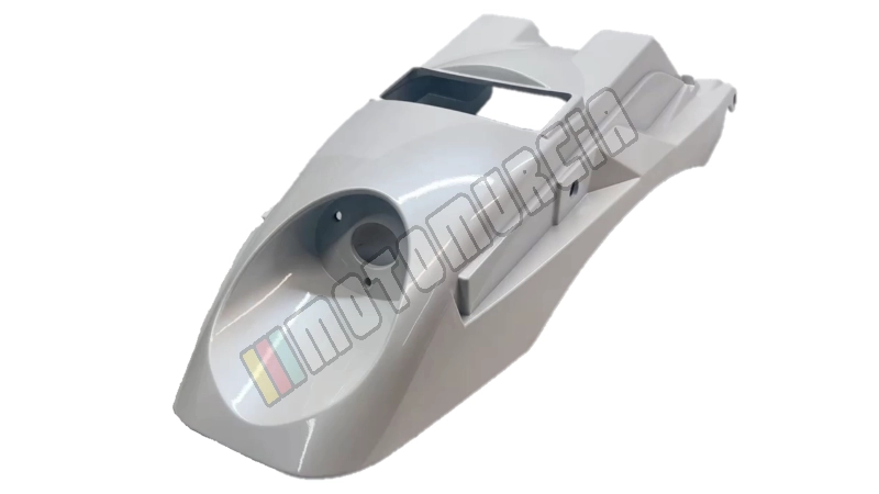 Garde-boue arrière, blanc, Suffixe et code couleur Piaggio: BM_blanc diamanté 525