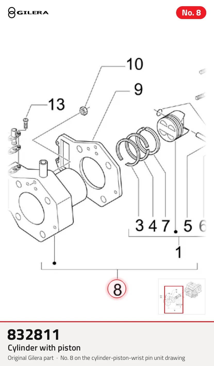 Cylinder z tłokiem