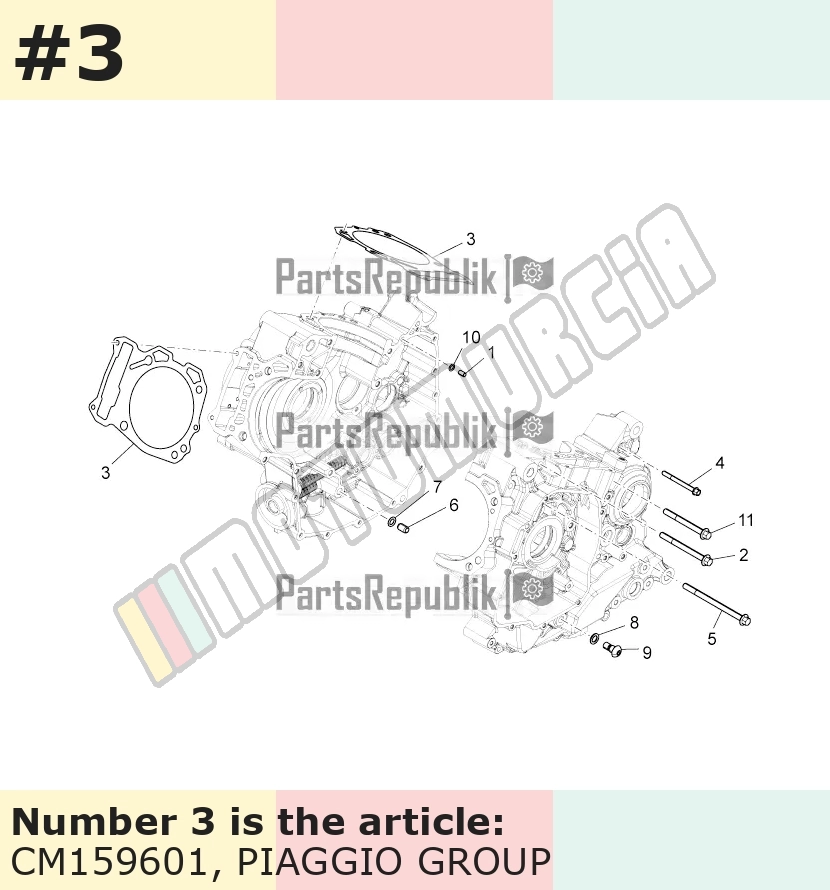 Joint d'embase cylindre Epaisseur: 0,40 mm