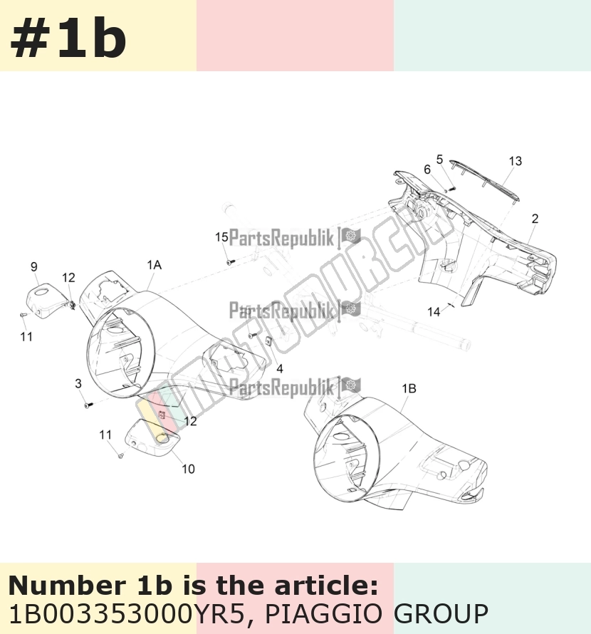 Handlebar Fairing, front, red, Suffix: YR5_red must / vignola / 880/A