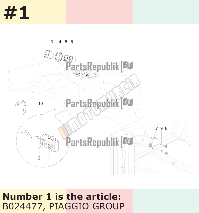 Combination switch, right