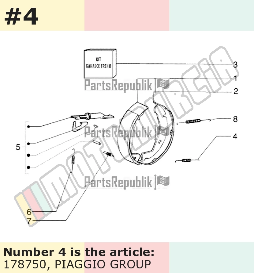 Bremsbackenfeder Länge: 61mm