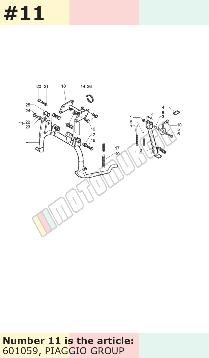 X9 500 cavalletto centrale