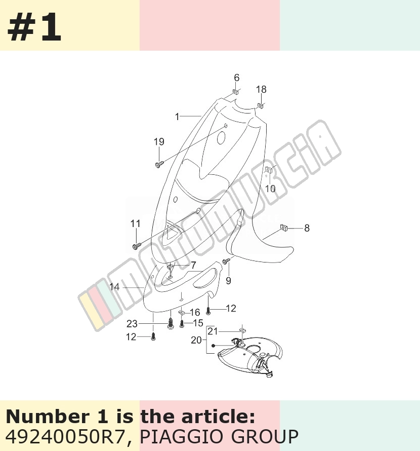 Frontschild, rot, Suffix: R7_rot dragon / passione / 894