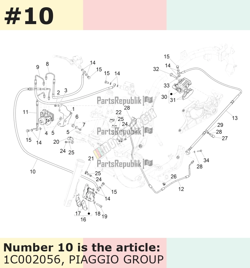 Bremsleitung, hinten