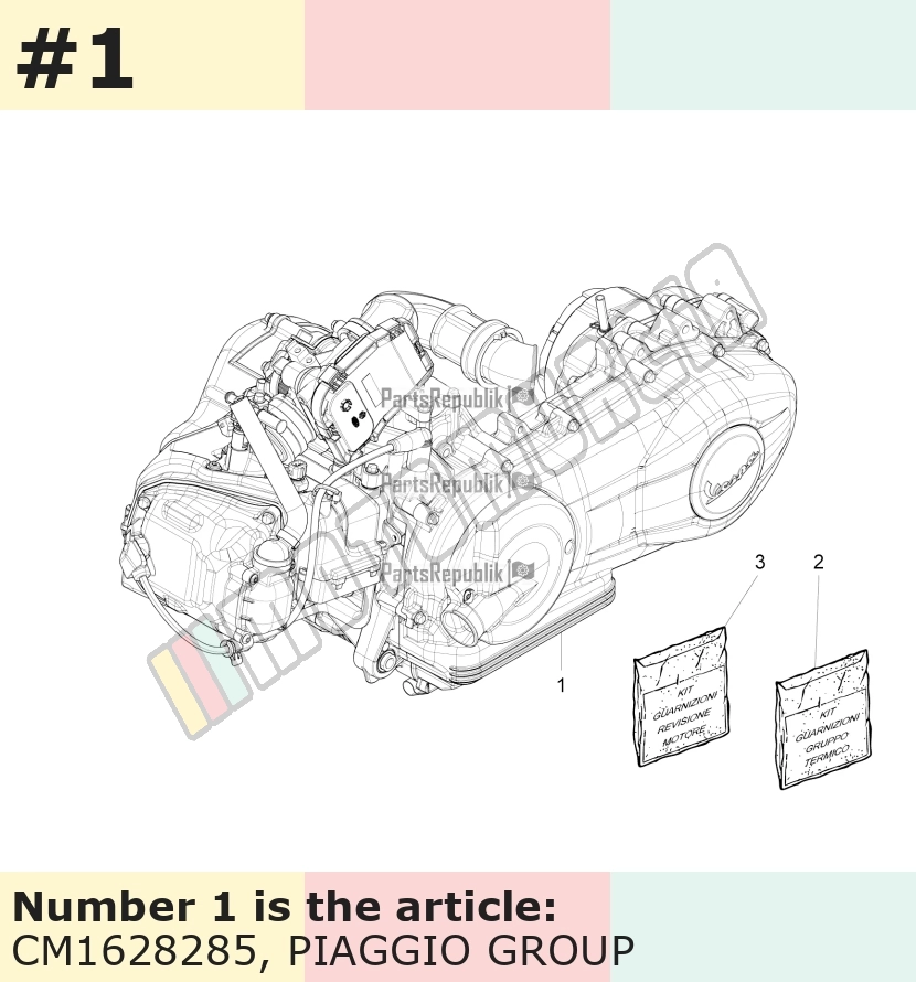Motor 125 ccm, 4T 3V, Euro 3