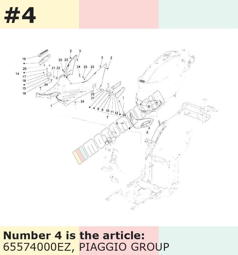 Trappe d'inspection, gris, Suffixe et code couleur Piaggio: EZ_gris titane 742/B