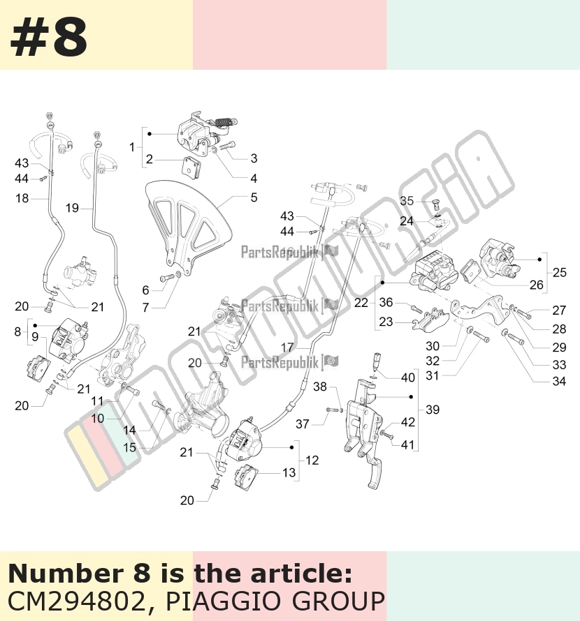 Brake Caliper Heng Tong, front, right