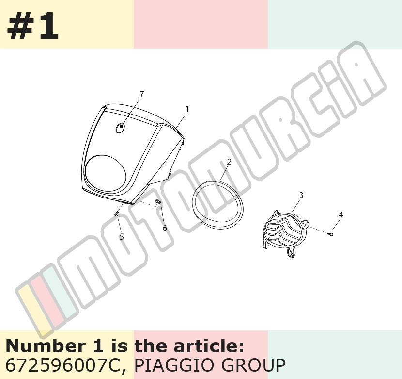 Face avant, argent, Suffixe et code couleur Piaggio: 7C_argent crowd