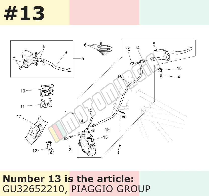 Brake Caliper front, left