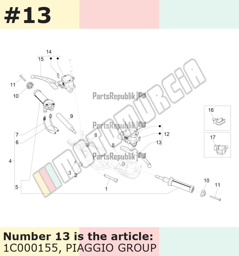 Bremshebel links
