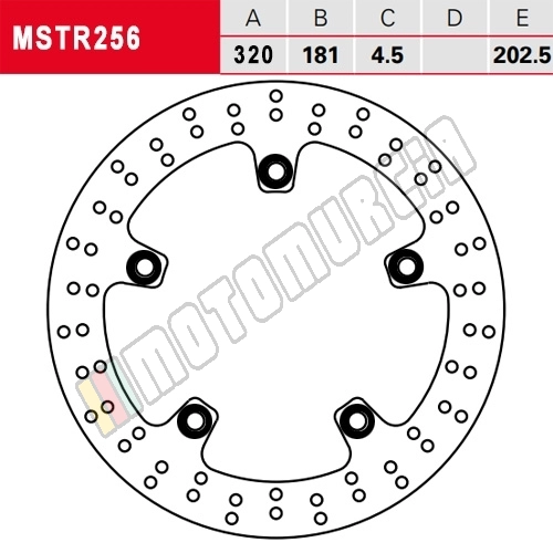 Disc de frein Popt MSTR256RAC,