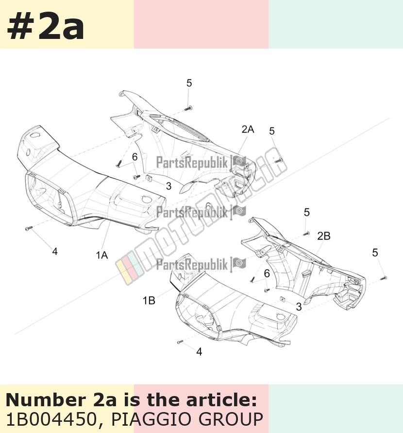Handlebar Fairing, rear, primed, APAC (Asia)
