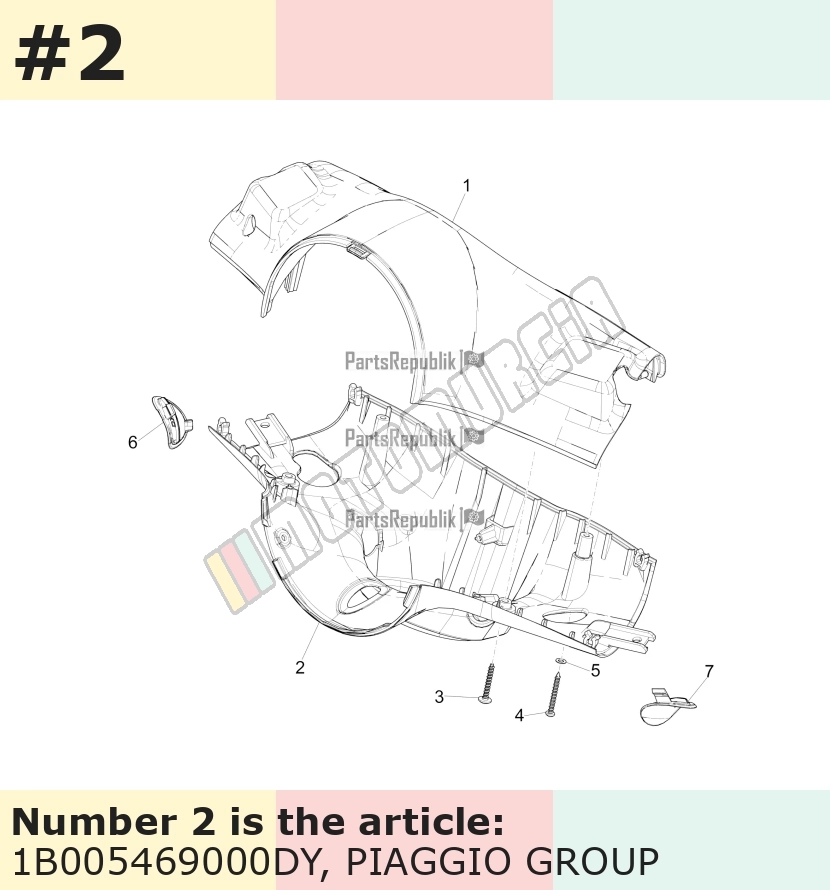 Handlebar Fairing, bottom, blue, Suffix: DY_288/A deep blue opaco
