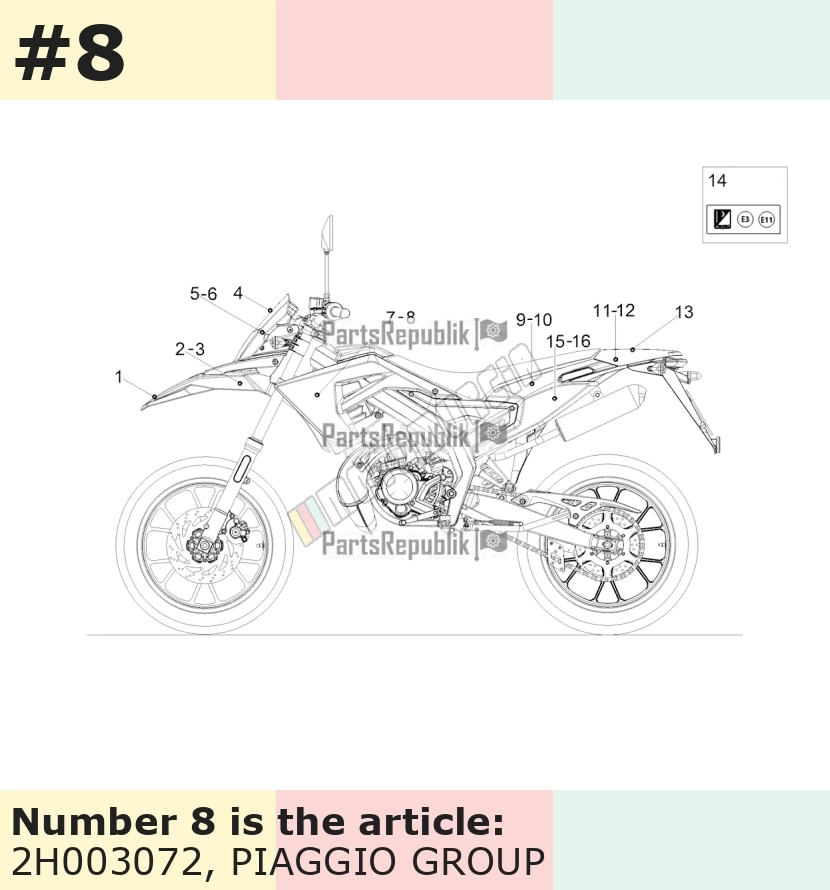 Dekor, Motiv: Gilera, links